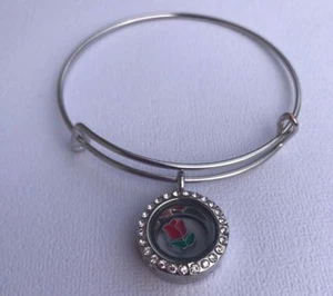 Brazalete expandible con cerrazón de cristal flotante con memoria viva de 20 mm - Imagen 1 de 2