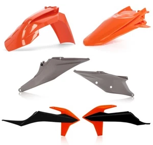 ACERBIS KIT PLASTICHE CARENE KTM EXC 150 250 350 450 500 2020 2023 ARANCIO NERO - Foto 1 di 1