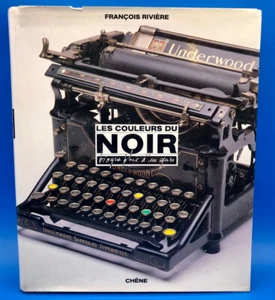 François RIVIERE LES COULEURS DU NOIR BIOGRAPHIE D'UN GENRE-CHENE 1989 + envoi - Picture 1 of 24