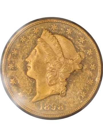 1898-S MS62PL Liberty Double Eagle, PCGS 39411363 Cover