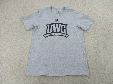 West Georgia Wolves Shirt Adult Small Gray Black Football Adidas Outdoors Mens Cover