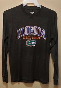 Size M Mens Florida Gators Long Sleeve Thermal Waffle Shirt NWT Dark Gray Orange - Picture 1 of 4