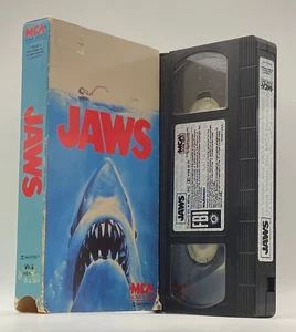 Jaws VHS – 1983 MCA Red Logo – Pristine Tape, Worn Sleeve, Collector Copy - Picture 1 of 6