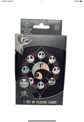 Nightmare Before Christmas Playing Cards Collectible Tin Paladone - Image 1 of 3