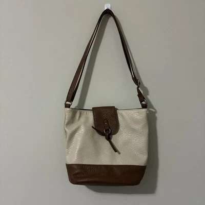 Style & Co Soft Faux Leather Tan, Brown Crossbody/Shoulder Bag Handbag Purse EUC - Image 1 of 4