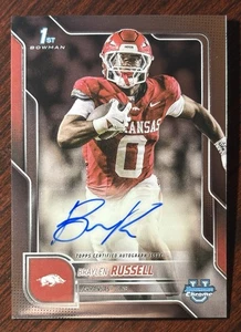2025 Bowman Chrome U Braylen Russell Auto Autograph Arkansas Razorbacks - Bild 1 von 1