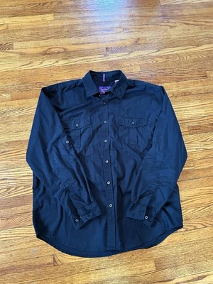Bruno New York Mens Black Long Sleeve Button Up Shirt Size XL - Image 1 of 4