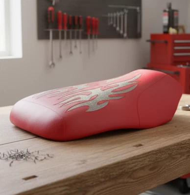 Cubierta de asiento Honda Foreman 400 450 para modelos 1997 a 2004 cubierta de asiento color rojo Foto 1 de 2