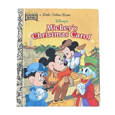 Little Golden Book Disney’s Mickey’s Christmas Carol HC 1996 Vintage Children’s - Image 1 of 4