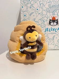 NWT Retired‼️Jellycat Honeyhome Bee Hive Stuffed Plush collectible Rare - Picture 1 of 7