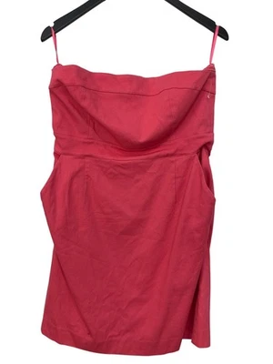 New York and Company Strapless Mini Dress Size 12 Pink Lined Cocktail Feminine - Image 1 of 4