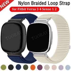 Nylonband Armband Für Fitbit Versa 4 Versa 3 Sense 2 1 Sports Loop Uhrenarmband - Bild 1 von 18
