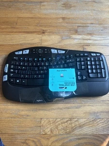 Logitech K350 Tastiera Ergonomica Wireless + Mouse M510 con Ricevitore USB Testata - Foto 1 di 10