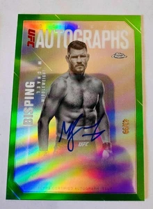 Michael Bisping 2025 Topps Chrome UFC Octagon Legends Green Refractor Auto /99 - Picture 1 of 1
