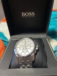 Hugo Boss Silver Men's Watch HB1971 Chronograph Watch - Picture 1 of 2