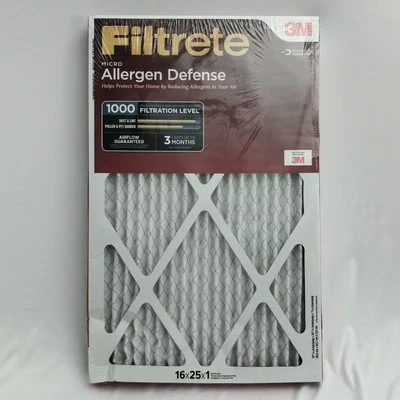 Filtrete 16x25x1 AC Furnace Air Filter MERV 11 MPR 1000 2-Pack - Image 1 of 4