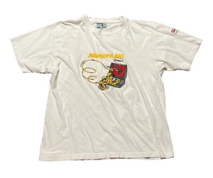 Vintage90s Marsupilami T-Shirt Size Adult  XL White Embroidered Studio Aventures - Picture 1 of 9
