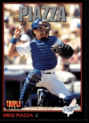 1993 Triple Play Mike Piazza Los Angeles Dodgers #55 - Image 1 of 2