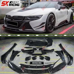 Kits de carrocería de alerón labial delantero trasero de fibra de carbono forjado para BMW i8 14-20 - Imagen 1 de 79