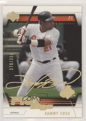 2005 Upper Deck Pro Sigs Gold /350 Sammy Sosa #14 - Image 1 of 2