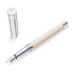 STAEDTLER Premium Lignum Fountain Pen Maple F 9PM120F - Picture 1 of 4