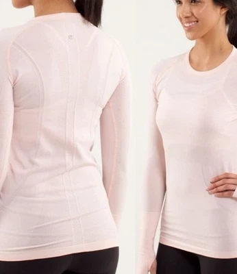 Lululemon Run: Swiftly Tech manga larga - rosa feliz (talla 4) Foto 1 de 4