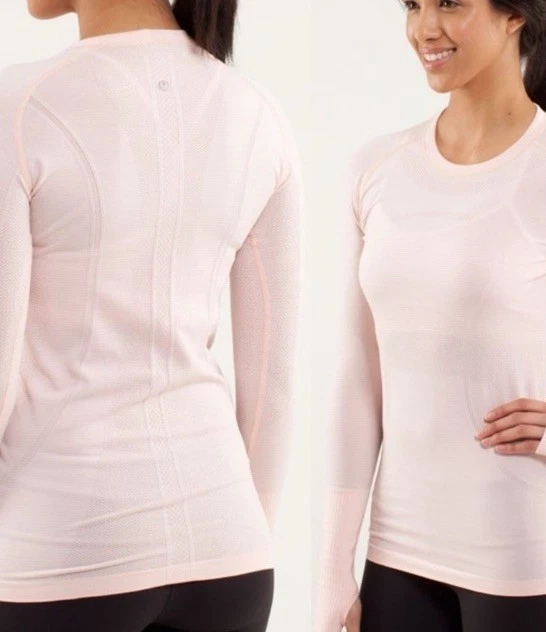 Lululemon Run: Swiftly Tech manga larga - rosa feliz (talla 4) Foto 1 de 4