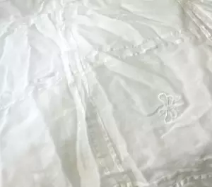 Funda nórdica doble abeja bordada blanco cierre botón algodón India - Imagen 1 de 10