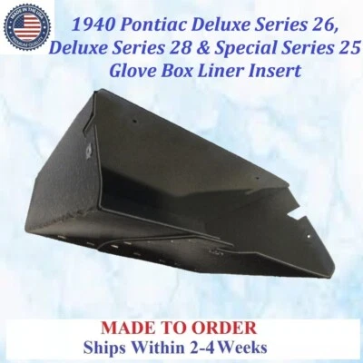 NUEVO 1940 PONTIAC DELUXE SERIES 26 Y 28, SERIE 25 GUANTERA FORRO #PON-GBX-070 Foto 1 de 3