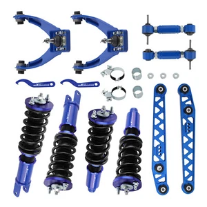Coilovers & Front Upper Control Camber A-Arms Kit for Honda Civic EJ EK 96-2000 - Picture 1 of 12