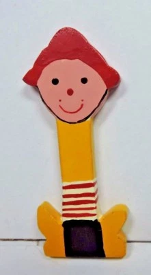 Nuevo Niño Niño Niña Pintada Caprichosa Letra "I" Rojo, Negro, Amarillo y Blanco Foto 1 de 4