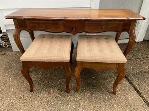 Beautiful Ethan Allen Country French Sofa Table & Bench Set 26-9301/20-7827 236 - Picture 1 of 23