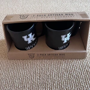 Juego de 2 tazas artesanales University of Kentucky UK Wildcats The Memory Company, nuevas - Imagen 1 de 5