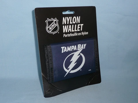 TAMPA BAY LIGHTNING   Nylon TriFold WALLET     by Rico   NIP    (dk) Cover