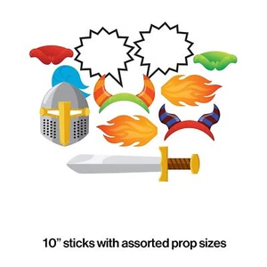 Dragons Medieval Knight Thrones Game Kids Birthday Party Favor Photo Props - Picture 1 of 1