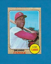 1968 Topps #200 Orlando Cepeda HOF St. Louis Cardinals San Francisco Giants NRMT