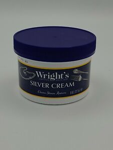  WRIGHT'S Silver Cleaner and Polish Cream - 8 Ounce + Cleaning Sponge No Ammonia
