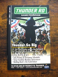 MILB - Trenton Thunder GameDay Program " July 2022" - EXCELLENT - Picture 1 of 1