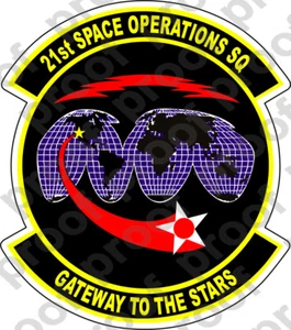 STICKER USAF 21ST SPACE OPERATIONS SQUADRON - Picture 1 of 1