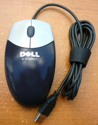 Mouse óptico USB DELL by Logitech de colección M-UR69 GRIS OSCURO - BUEN ESTADO Foto 1 de 4