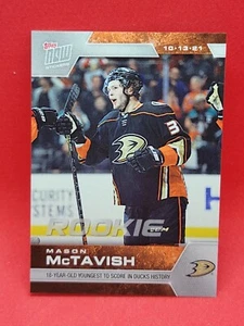2021-22 Topps Now NHL Stickers #6 Mason McTavish Anaheim Ducks RC PR=843 g_6 - Picture 1 of 2