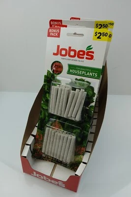 Lote de 6 picos de fertilizante para plantas de interior Jobes 50 cada paquete hecho en EE. UU. Foto 1 de 3
