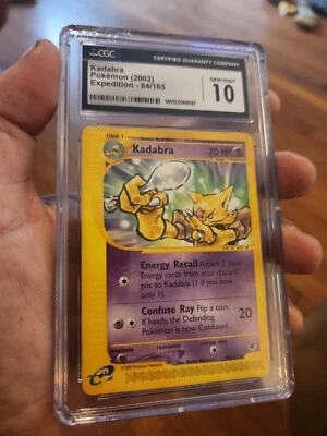 (POP 24) CGC 10 GEM MINT Kadabra Expedition Base Set Pokemon WOTC 2002 Card - Image 1 of 4