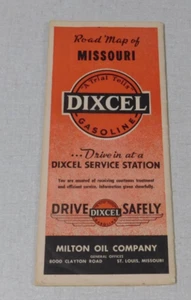 1951 Dixcel oil company gas station map of Missouri - Picture 1 of 4