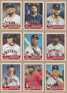 Juego de (10) Bregman Altuve Paredes del equipo base Topps Heritage HOUSTON ASTROS 2025 - Imagen 1 de 2