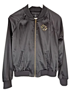 Victoria Beckham Target Embellished Satin Bug Bomber Jacket Small - Picture 1 of 7