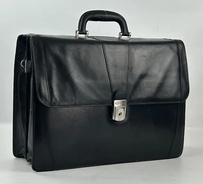 Vintage Leather BOSCA Executive CEO Attorney Attache Briefcase Bags Mens - Image 1 of 4