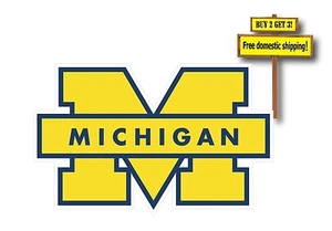 Adhesivo de Wolverines de la Universidad de Michigan 4,5" x 7" envío gratuito/seguimiento P86A - Imagen 1 de 1