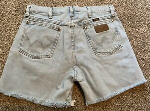 Wrangler Cut Off Jean Shorts, Waist Size 32” (Bermuda Style)