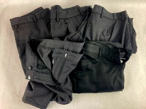 Lot of 5 McDonalds Uniform/Employee/Crew Black Work Pants Size 6 / 28" - Picture 1 of 4